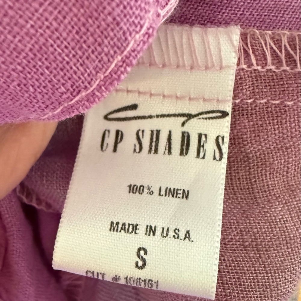 CP Shades 100% Linen V-Neck Tunic - Picture 4 of 4